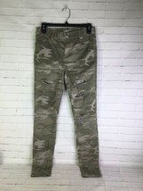 Loft Camo Distressed Torn Soft Legging Jeans Green Gray Women&#39;s Size 2 - £16.61 GBP