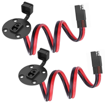 2 Pack - SAE Power Socket Sidewall Port, Weatherproof SAE Quick Connect ... - $18.08
