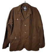 Guide Gear Men XL Brown 4 Pocket Big Button Long Sleeve Brown Canvas Shirt - £45.96 GBP