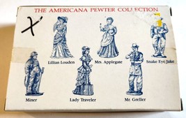 The Americana Pewter Collection #AH31 6 Different Solid Pewter Figurines-Ex - £4.28 GBP