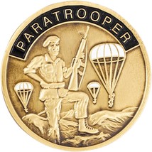 Army Paratrooper Airborne All The Way Challenge Coin - £27.96 GBP