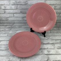 Fiestaware 2 DINNER PLATES Peony Pink 10.5&quot; - $38.99
