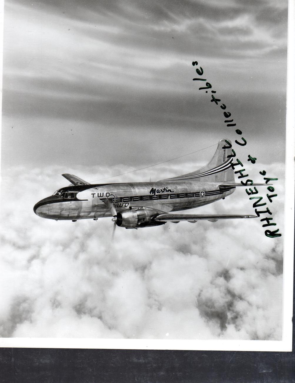 Airplane Photograph - Martin Company    CV240 - $4.90