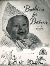 Vtg Baby Knit Crochet Layette Sleeping Bag Bunting Shawl Afghan Pattern 0-9M - £10.38 GBP