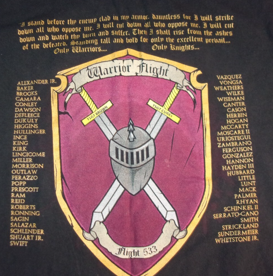 DISCONTINUED 324 TRS FLT 533 USAF AIR FORCE TRAINEE GRADUATION SHIRT MEDIUM - $30.59