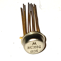 MC359G Dual 2 input NOR gates ECL TO-100 metal can pack 10 leads - £6.52 GBP