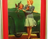 Coca-Cola Tray 1941 &quot;Roadster Girls&quot; - $445.50