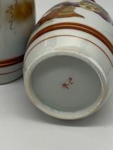 Pair Of Antique Japanese Porcelain Kutani Ware Sake Bottles - £73.11 GBP