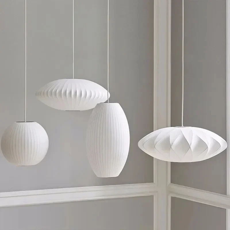 Denmark Designer Silk LED Pendant Lamp Living Room Hotel Hall Restaurant - £108.81 GBP+