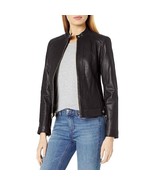 Cole Haan Women’s Racer Leather Jacket – Classic Black Moto Style with Snap - €177,48 EUR Cole Haan Women’s Racer Leather Jacket – Classic Black Moto Style with Snap - €177,48 EUR