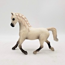 SCHLEICH Horse Club Arabian Mare 4&quot; Figure White w/ Pink Bows (13761) Retired - $8.86