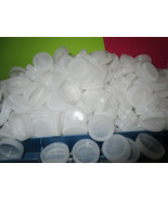 325 Water Bottle CAPS Plastic Clear White, Craft Supplies, bagged FAST S... - £9.58 GBP