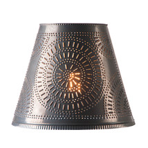 Irvins Country Tinware 14-Inch Fireside Shade with Chisel in Kettle Black - £62.63 GBP