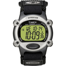Timex Expedition Mens Chrono Alarm Timer SILVER/BLACK - £32.80 GBP