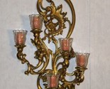 Vintage Hollywood Regency Syroco MCM 5 Arm Wall Sconce  #4049 36” Patent... - $178.19