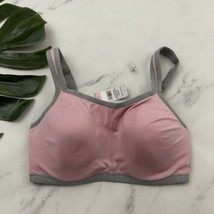 Natori Yogi Womens Underwire Sports Bra Size 32 D New Pink Gray 731050 - $32.66