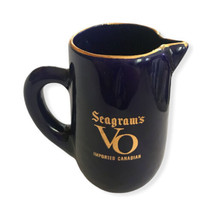 Vintage Seagrams VO Imported Canadian Whiskey Ceramic Pitcher - £10.24 GBP