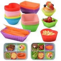 40Pcs Silicone Lunch Box Dividers For Kids, Bpa Free Silicone Cups For Lunch Box - $16.99