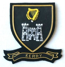 Hand Embroidered Irish County - Kerry - Collectors Heritage Item To Buy Cp Made - £17.98 GBP