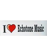I Love Heart Echotone Music Bumper Sticker 10X3 Guitar Audio Sticker Mad... - $104.65 MXN