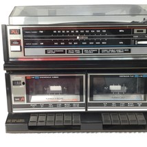 Sanyo Stereo Music Gxt 707 Turn Table Double Cassette Radio FM/AM For Parts Vtg - £31.97 GBP