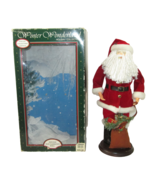 Anco Santa Claus Figure 18&quot; Decor Vintage 1991 Christmas Winter Wonderla... - $14.84