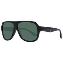 BMW Black Men Sunglasses 59MM Pilot Sunglasses - Matte Black Green - £155.75 GBP