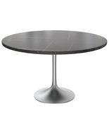 LeisureMod Verve Mid-Century Modern 48&quot; Round Dining Table with Sintered... - $1,095.06 CAD