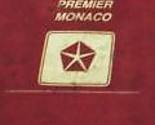 1990 Eagle Premier Dodge Monaco Service Shop Repair Workshop Manual OEM ... - £23.91 GBP