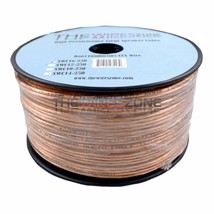 Car Home Audio Speaker Wire Transparent Clear Cable 16AWG 16/2 Gauge (25... - £35.92 GBP