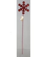 Tii Collections X6583 Red Glittery Decoration Snowflake - £8.77 GBP