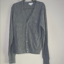 Izod Gray Cardigan V-Neck Sweater - $18.62