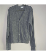 Izod Gray Cardigan V-Neck Sweater - $25.57 CAD
