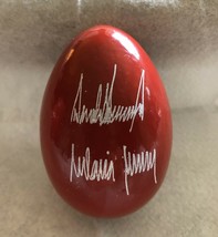 Trump 2019 White House Red Easter Egg + Eagle Seal Magnet Signature President - £16.24 GBP