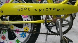 Black &quot;Kool Kitten&quot; Fit Huffy Rail Muscle Bike Bicycle Chain Guard Decal Sticker - £11.98 GBP