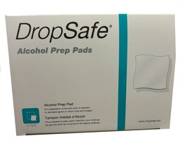 DROPSAFE  Alcohol Prep Pads - Box of 100 Individually Wrapped Sterile pr... - $5.72 CAD