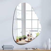Yanliff Irregular Mirror Wall Decor.Modern Frameless Asymmetric Decorating - £40.95 GBP