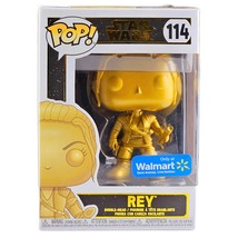Funko Pop! Star Wars Golden Rey Gold Vinyl Figure #114 - $289.39 MXN