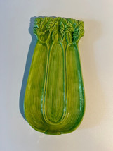 Green Celery Plate - Vintage 1975 Duncan Servingware - Spoon Rest - £11.72 GBP