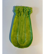 Green Celery Plate - Vintage 1975 Duncan Servingware - Spoon Rest - £10.01 GBP