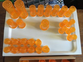 Empty Amber Prescription Rx Plastic Bottles – Various Sizes Lot #2 - £26.06 GBP