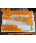 Empty Amber Prescription Rx Plastic Bottles – Various Sizes Lot #2 - $32.73