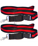 2 of Lanyards with Thin RED Line w/ Hook and Removable Clasp - Fire Figh... - £7.00 GBP