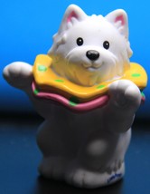 Fisher Price Little People White Circus Dog  2003 Mattel  - $3.99