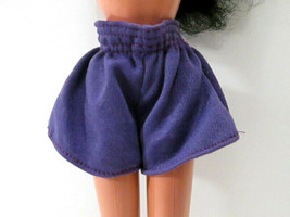 Vintage Barbie 1980s Purple Elastic Waist Shorts  - $12.50