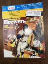 1971 Milwaukee Brewers vs Chicago White Sox Program Scorecard - $14.99