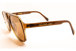 Celine CL 40032U 48E Brown / Brown Aviator Sunglasses CL40032U 48E 62mm - $236.55