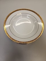 Set of 8 soup bowls Plates Sango 8453 vintage china in Empress Gold - $21.12