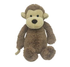 12&quot; Jellycat Floppy Baby Brown &amp; Tan Monkey Bashful Stuffed Animal Toy Plush Flw - £19.28 GBP