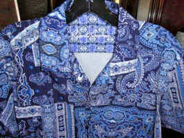 Robert Graham The Gotham Blue S/S Medium Shirt & 36" Waist Shorts Combo NWTS image 8